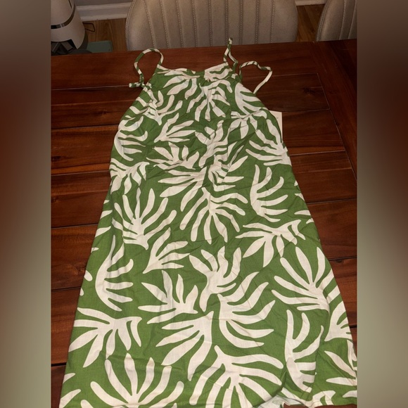 a new day Strapless Green and Cream Dress - Picture 1 of 1